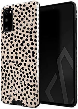 BURGA Phone Case Compatible with Samsung Galaxy S20 FE – Black Polka Dots Pattern Nude Almond Latte Fashion Cute for Girls Heavy Duty Shockproof Dual Layer Hard Shell + Silicone Protective Cover BURGA Phone Case Compatible with Samsung Galaxy S20 FE – Black Polka Dots Pattern Nude Almond Latte Fashion Cute for Girls Heavy Duty Shockproof Dual Layer Hard Shell + Silicone Protective Cover