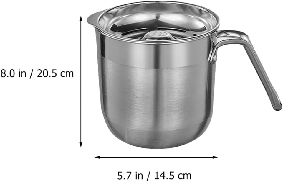 Zerodeko Stainless Steel Egg White Separator with Lid Large Capacity Egg Divider Bucket for Home Use Washable
