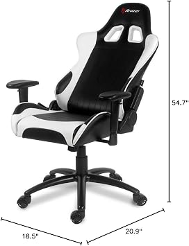 Arozzi Verona Series Racing Style Swivel Gaming Chair, White