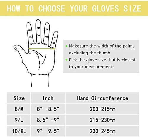 OLSON DEEPAK Leather Working Gloves for Gardening,Thornproof Gardening Gloves for Men and Women (Large)