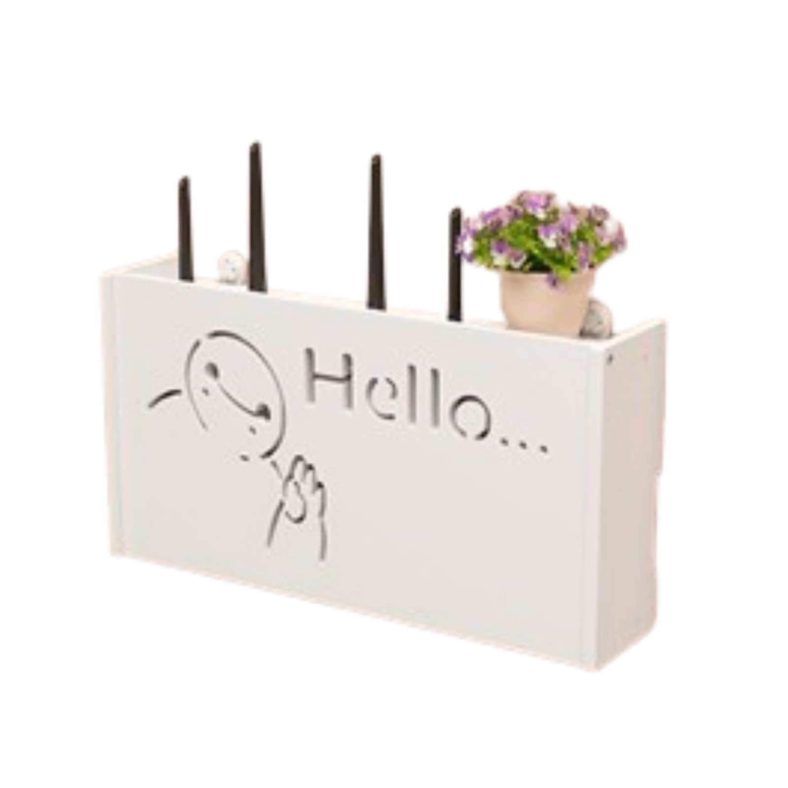 Boîte de rangement murale routeur étagère WiFi et gestion câbles