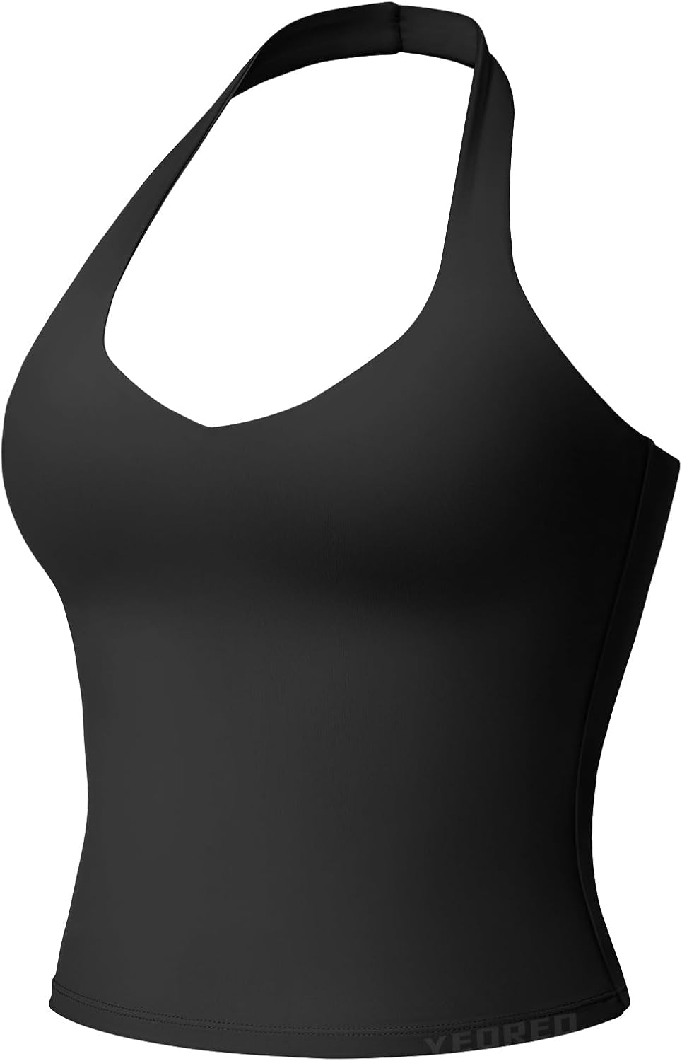 YEOREO Aherin Women Halter Tank Tops Not Padded Cami Open Back Slim Fit Fitness Y2K Going Out Crop Top