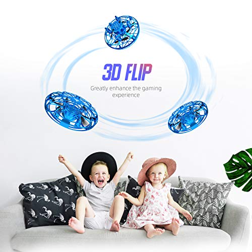 SNAPTAIN Hand Operated Drone for Kids or Adults, Flying Toys Mini Drones with 3D Flips,Circle Flight, Throw’n Go, 2 Speed Adjustment and One Key Takeoff/Landing
