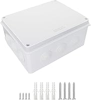 Vista 13 de LeMotech - Caja de derivación universal de plástico ABS resistente al polvo, resistente al agua, IP65, color blanco