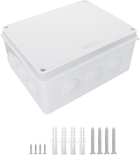 Miniatura 35 de LeMotech Caja de conexiones, plástico ABS IP55 resistente al agua y al polvo, caja eléctrica universal, caja de proyectos para exteriores e