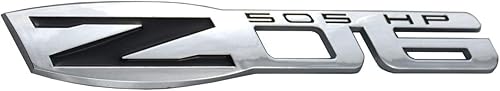 Miniatura 4 de 2 emblemas de guardabarros Z06 de repuesto para Chevrolet Corvette C5 (cromonegro)