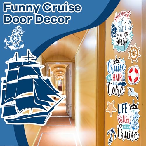 12pcs decoraciones magnéticas grandes para puerta crucero miniatura 4