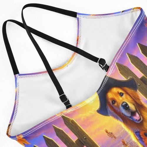 Cute Dogs Halloween Girls Bathing Suit Swimsuit Summer Beach Swimwear One Piece Swimsuits4