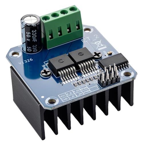 Image of 2-Piece Set of BTS7960 43A High-Power Motor Driver Modules, Ideal for Arduino with Current Limiting Function and Suitable as Smart Car Driver Modules
