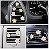 6 Pcs Flower Car Airs Vents Clips Cute Car Air Freshener Vent Clip Pink Accessories for Vehicle Interior Conditioning Decorations Women Pinks White Yellow (No Air Freshener and Fragrance Tablets) #5