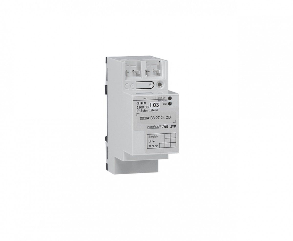 Gira 216800 IP Schnittstelle KNX Einflächenbedienung REG