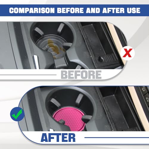 Portavasos para auto de silicona antideslizante 2.75 pulg miniatura 4
