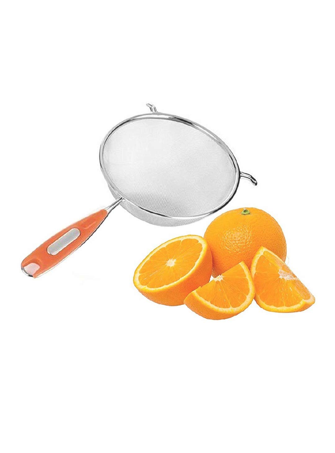 POOJA ECOMMERCE Stainless Steel Soup Juice Strainer, Liquid Filter,Jali Multipurpose (16Cm) (Silver)