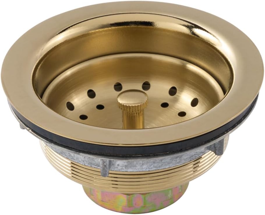 Thompson Traders - 3.5" Basket Strainer for Kitchen/Bar/Prep Sinks, Finish: Brushed Nickel