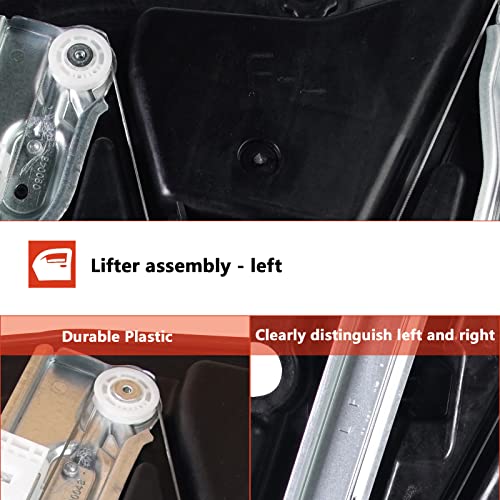 Loosoo Front Left Power Window Regulator, Driver Side Compatible With Kia Optima 2.0L 2.4L 2014-2015, Window Move Up&Down Regulator, Replace# 82471-2T510, 82471-2T500, 82471-4C500 #TOP2