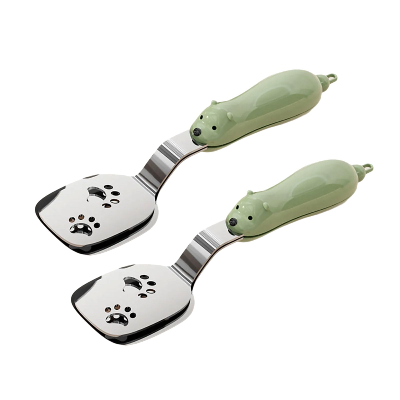 Whoasyst Lasting Double Head Cooking Tool Fish Turner and Tongs Combo Dishwasher Safe Permanent Kitchen Utensil Set
