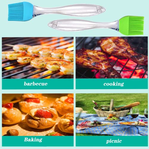 Miniatura 7 de 2 Pcs Pincel Cocina, Bbq Pincel, Pincel De Pastelaria, Resistente A Altas Temperaturas Pinceles De Silicone Traje Para Barbacoas, Repostería, Revolver Alimentos, Baking Cooking