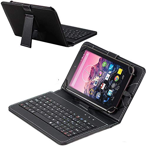 Navitech Housse étui Clavier français AZERTY avec Support Compatible avec Polaroid S8 8-inch Dual-Core Tablet