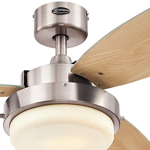 Image of Westinghouse 7209000 Alloy LED Ceiling Fan with Light, 52-Inch, Brushed Nickel