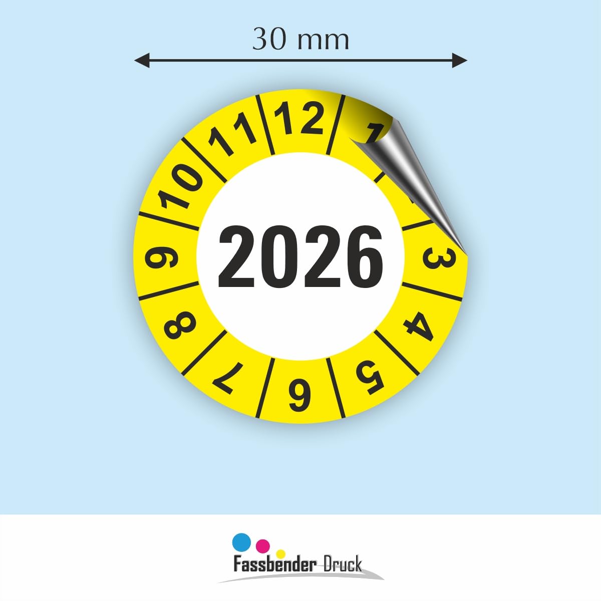Fassbender Jahresprüfplakette 2026 – 20 Mm, Selb Produktbild-Vorschau 2