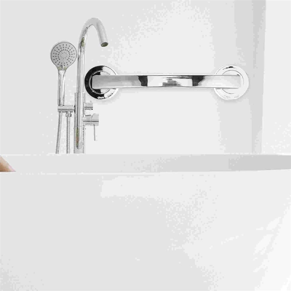 Bracciolo con ventosa potente, montato a parete, for vasca da bagno, corrimano di sicurezza, barra di sostegno for anziani, maniglia for bagno, bracciolo Maniglia Doccia Anziani(White)