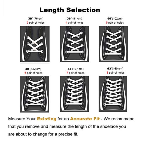 Stepace [2 Pairs Half Round Shoe Laces 1/4" Width 30"-60" Length 18 Color Oval Shoelaces Navy Blue 54"(137 Cm) #TOP4