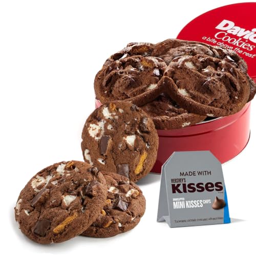 David's Fresh-Baked Jumbo S'mores Cookies with HERSHEY'S® KISSES, 8 x 4.5Oz