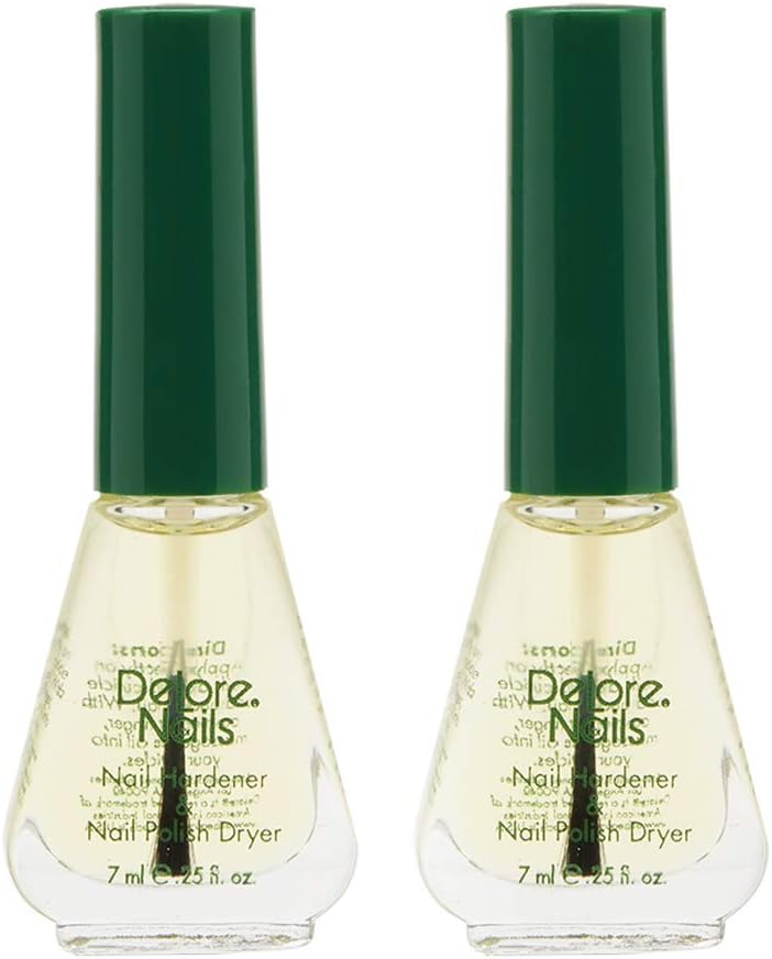 Delore for Nails Organic Nail Hardener and Nail Polish Dryer, .25-Ounce (Pack of 2) by Delore for Nails