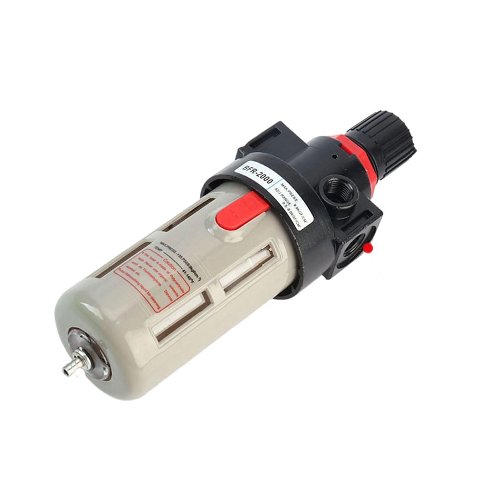 Elnwnnkc Bfr2000 Pressure Pneumatic Filter Regulator Air Lubricator Source Oil Water Separator Pressure Regulating Adapter Source Oil Water Separator