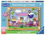 Ravensburger - La Casa Club de Peppa Pig, Puzzle Educativo Giant Floor 24 Piezas