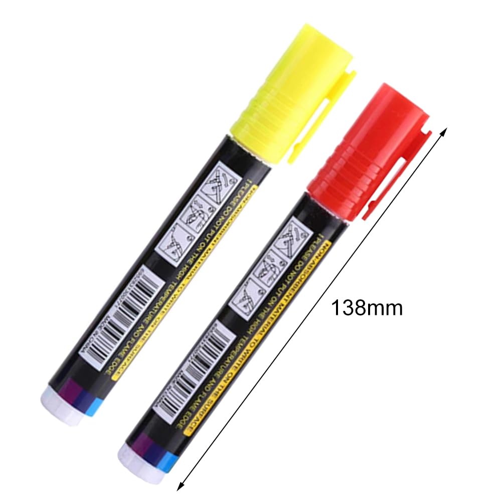 2pcs Marqueur De Reine Des Abeilles,Marquage Stylo Pour Outil D'Apiculteur,Matériel D'élevage De Reines,Stylo Marqueur D'apiculture,Stylos Marqueurs Reine Des Abeilles,Outil D'apiculteur,Rouge,Jaune