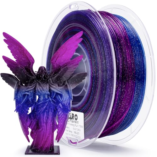 ZIRO Fast Color Change Twinkling PLA 1.75mm 3D Printing Filament Galaxy