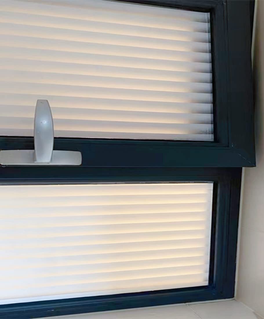 Cinbee Raamfolie, ondoorzichtig, zelfklevend, zichtwerende folie, raam, anti -uv folie, melkglasfolie (60 x 200 cm, mat