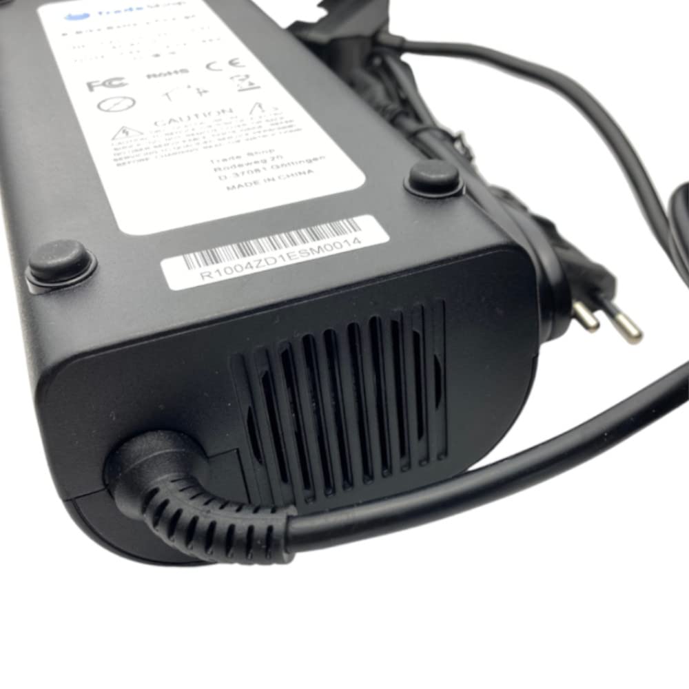 Trade-Shop Fuente de alimentación, cargador y cable de carga, 42 V, 4 A, compatible con Bosch Powerpack 400 Classic Line E-Bike, batería de 36 V, repuesto para Bosch 0.275.007.905