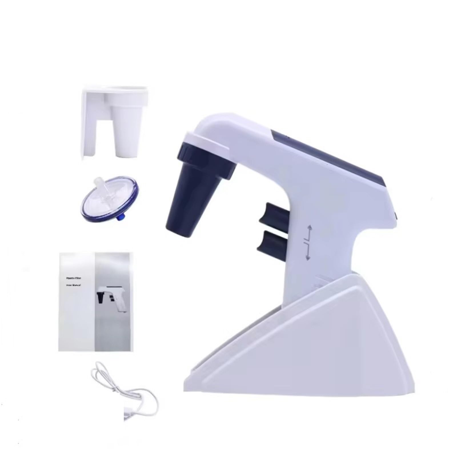 Elektrische Pipette 0,1–100 ml, große Kapazität, automatische Laborpipette, LCD-Display, elektronische Pipette, 100 ml, Laborausrüstung(Plus 0.1-100ml)
