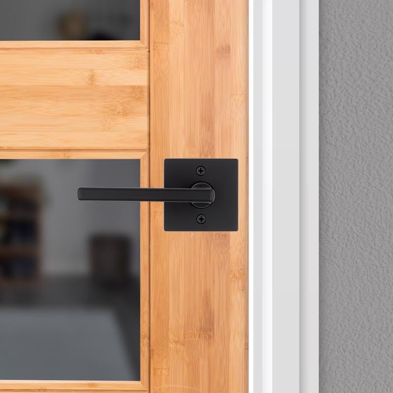 Amazon.com: Kwikset Halifax Iron Black Reversible Dummy Lever