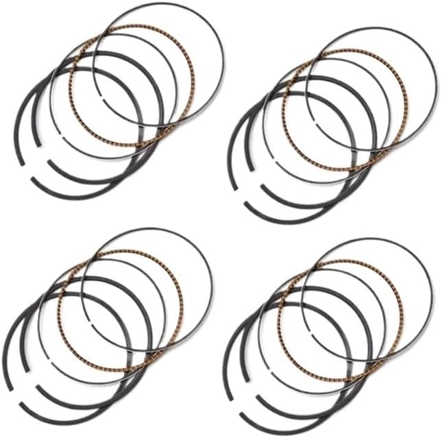 1 4セット オートバイエンジンピストンリングキット ボアサイズ 57.5mm
