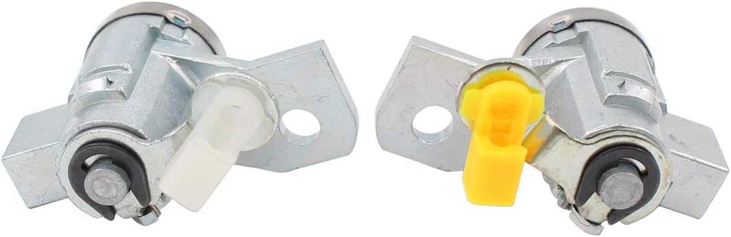 NewYall Front Left Driver & Right Passenger Side Door Lock Cylinder w/Keys for Chevrolet Colorado 2004-2012, GMC Canyon 2004-2012, Hummer H3 2006-2010