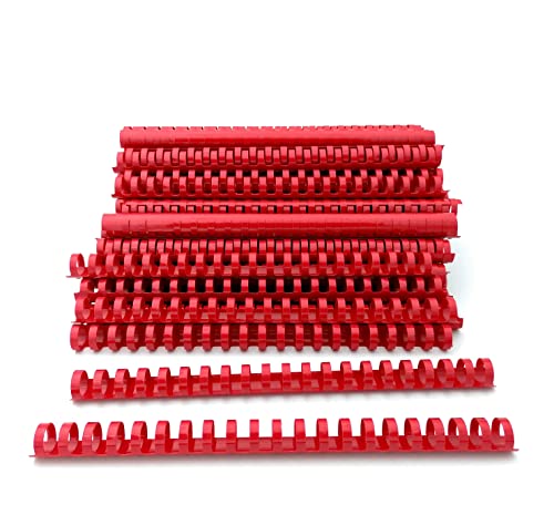 Dos en plastique reliure Alevar 19mm A4 rouge pour des documents durables