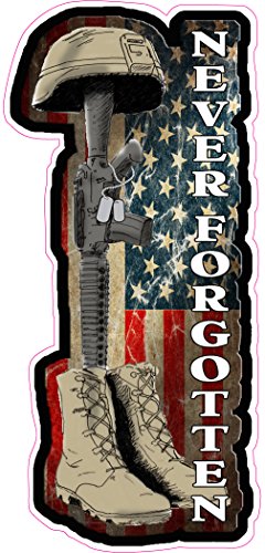 Battlefield Cross Never Forgotten Decal 6