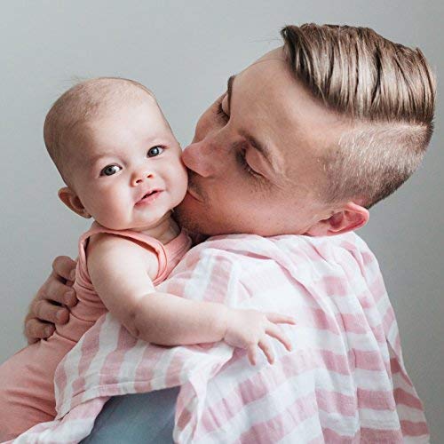 Image of aden + anais Classic Swaddle Baby Blanket, 100% Cotton Muslin, Large 47 X 47 inch, 4 Pack, Heartbreaker