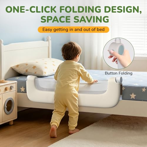Image of Bed Rail for Toddlers, 32 Inch Toddler Bed Rails, Bed Rail for Baby