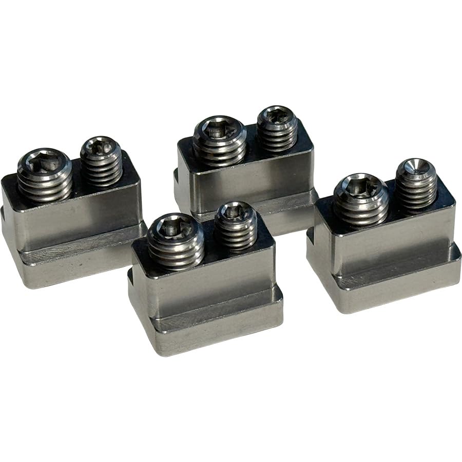 Foilite - Titanium Hydrofoil Track Lock Universal Track Nut - Set of 4