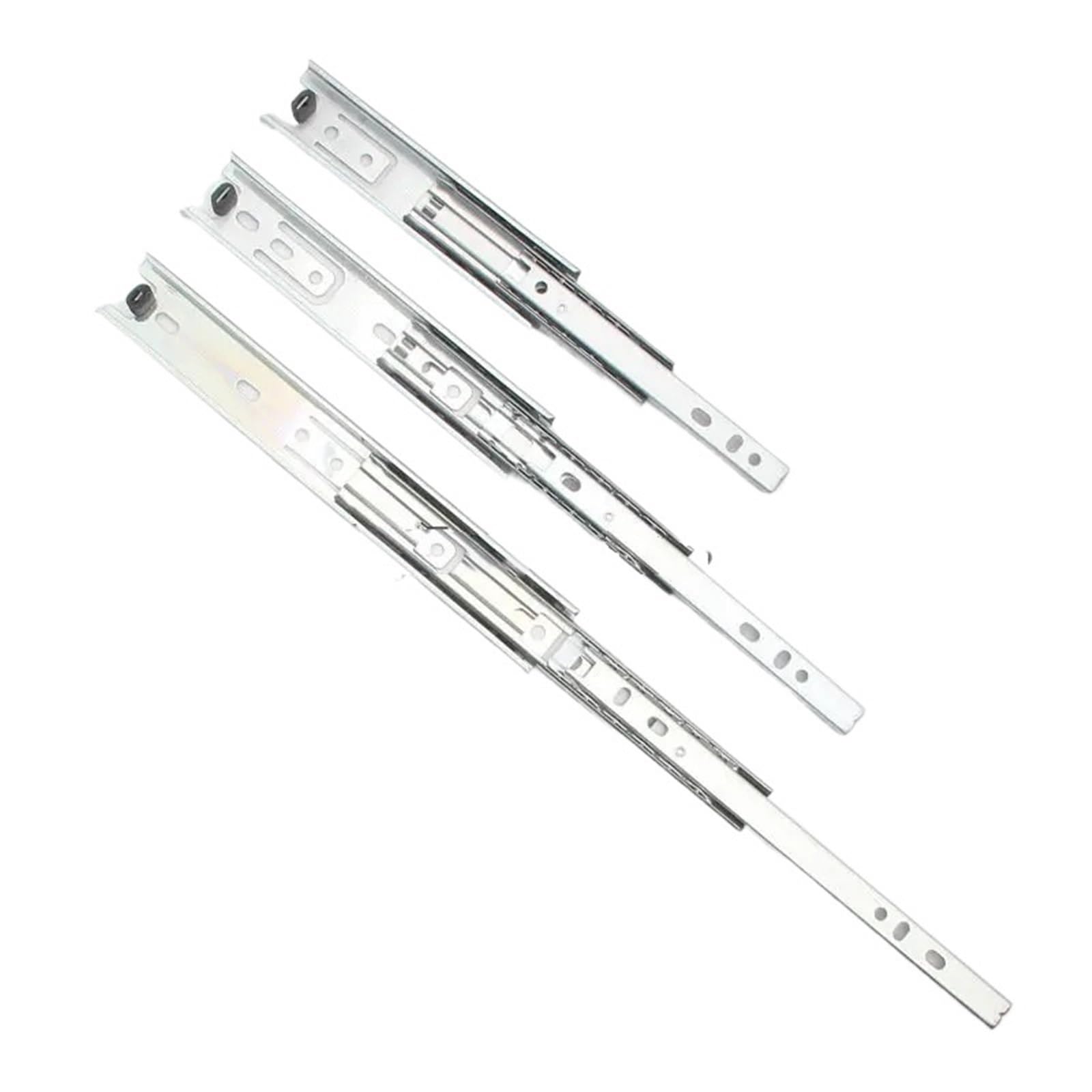 Guide scorrevoli per cassetti a estensione completa, kit di ricambio per binari pesanti per armadi e armadi, meccanismo di scorrimento liscio, 35,5 cm