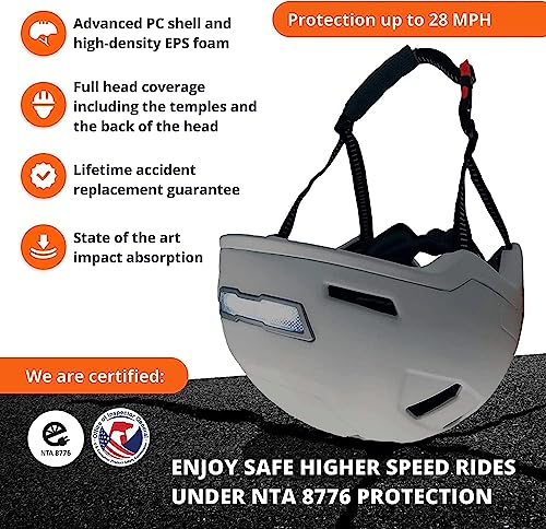 Image of XNITO Bike Helmet with LED Lights - Urban Bicycle Helmet for Adults, Men & Women - CPSC & NTA-8776 Dual Certified - Class 3 E-Bikes, Scooters, Onewheel, Commuter, Mountain