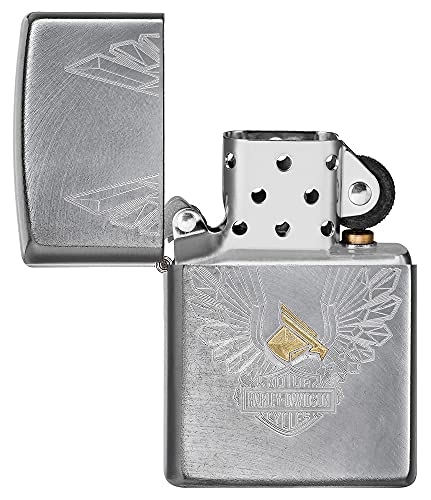 Encendedor Zippo Harley-Davidson Eagle Wings Chrome miniatura 4