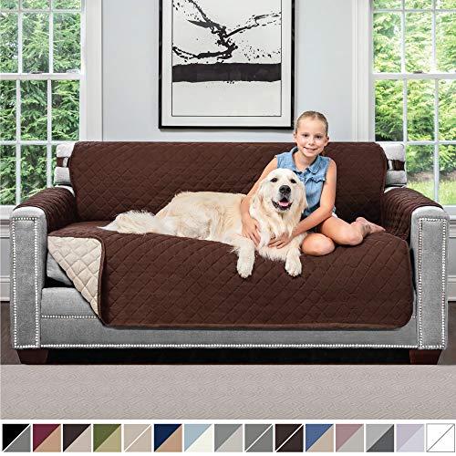 Sofa Shield Original Patent Pending Reversible Small Sofa Protector for Seat Width up