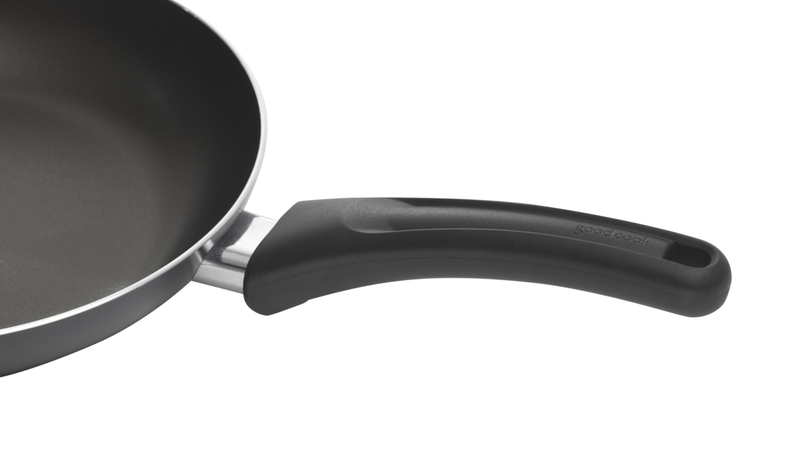 Utensilio de cocina Good Cook con tapa, 11 pulgadas, antiadherente, negro, Sartén, No adhesivo negro 3