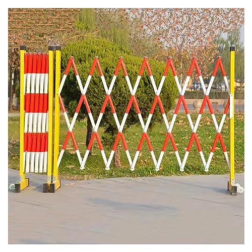 Barrière rétractable mobile : clôture extensible en métal à roulettes