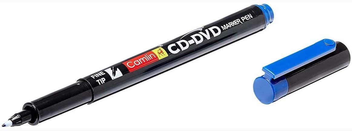 Camlin CD - DVD Marker Pen, Blue - Pack of 10